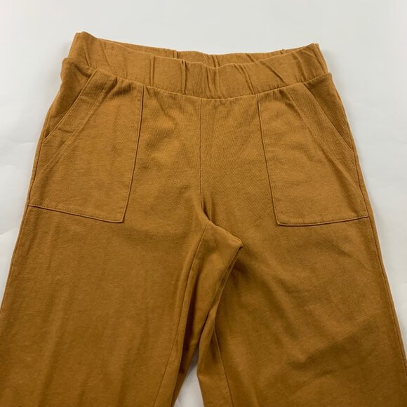 J. Jill Women's mustard brown capri pants wide leg - Picture 2 of 6